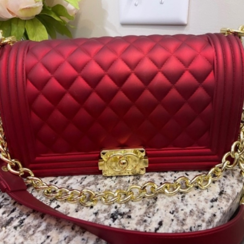 Nwot Candy Red large trendy shoulder bag